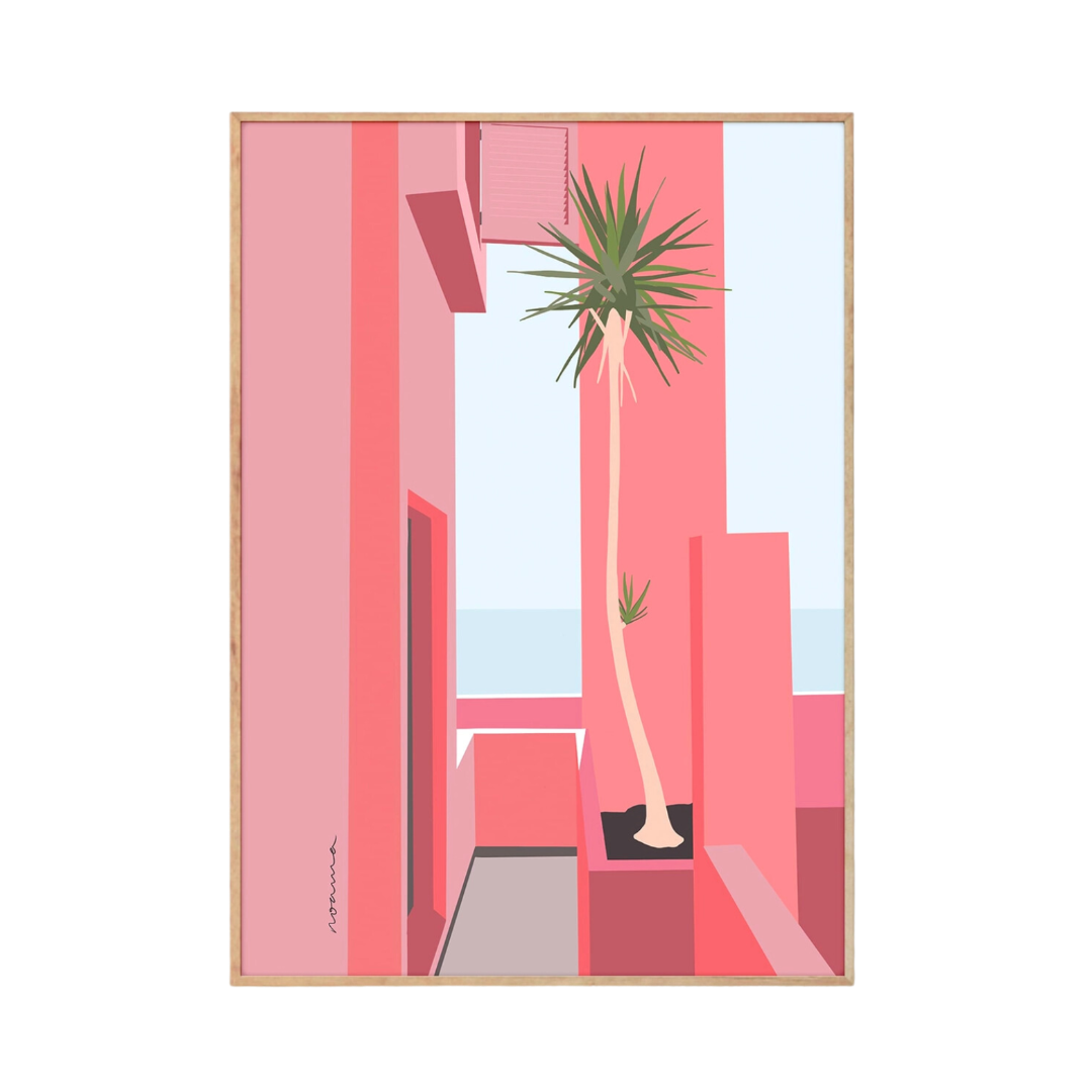 Pink Terrace Art Print