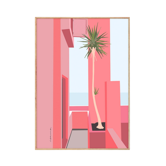 Pink Terrace Art Print